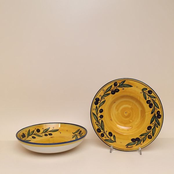 SET OF PASTA-SOUP BOWLS ON CM.22 DIAMETER, CM.5H.